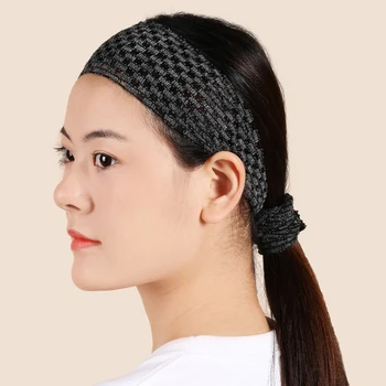 5 adet Örgü Hairband Elastik İpli At Kuyruğu Saç Halka Makyaj Yıkama Yüz Spor Kravat Saç Çok Fonksiyonlu Aksesuarları Kadınlar için