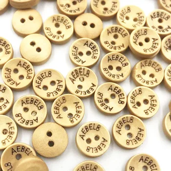 50/100 adet / paket mini2-holes mix renk kahverengi ahşap düğmeler ceket çizmeler dikiş elbise kazak gömlek düğmesi yuvarlak WB750