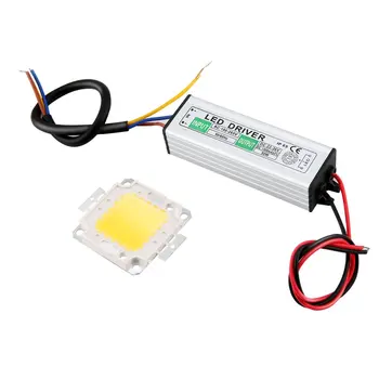 50W LED SMD Çip Ampuller İle Yüksek Güç Su Geçirmez 50W LED Sürücü güç kaynağı Kaynağı Anahtarı LED Şerit İşıklar İçin
