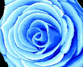5D DİY Kristal Elmas Boyama Tam Yuvarlak Kırmızı Mavi Gül Çiçek Çapraz Dikiş Nakış Rhinestones Mozaik Sanat Hediye Duvar Sticker