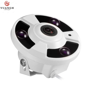 5MP Mini Dome IP Kamera Vandal geçirmez 1.7 mm Balıkgözü Lens 180 Derece XMEye APP Güvenlik ağ kamerası Kapalı