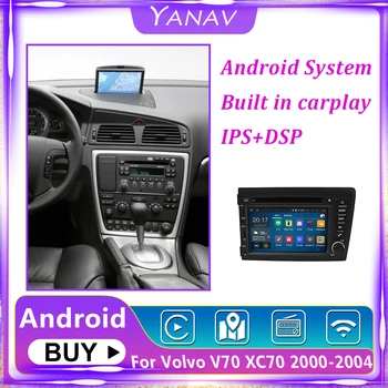 7.1 İnç Android Araba Kafa Ünitesi Stereo Radyo GPS Navigasyon VOLVO V70 XC70 2000-2004 Araba DVD Oynatıcı Multimedya Video FM MP4