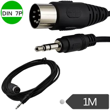 7Pin To DC3. 5mm Genel Bilgisayar TV Cep Telefonu MP3 Ses ve Video Kablosu MIDI7 Çekirdek DIN7P 1 / 8in Stereo Ses Kablosu 1m