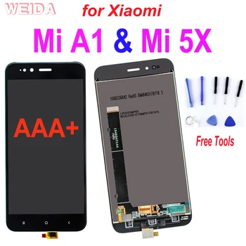 AAA+ 5.5 Xiaomi Mi A1 LCD Mİ 5X Ekran Dokunmatik Ekran Digitizer Meclisi İle Çerçeve Değiştirme Xiaomi Mi5X Mi A1. Aaa +