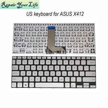 ABD / ES İspanyolca İngilizce Klavye için ASUS VivoBook X412 S412 D412 F412 X412F UF UA X412FL FA S412DK DA İspanya laptop klavyeler