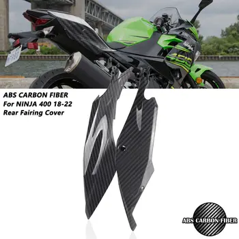 ABS Karbon Fiber Kaplama Desen Arka Koltuk Yan Fairing Kukuletası Paneli Kawasaki NİNJA 400 2018-2020 İçin Motosiklet Fairings Kukuletası
