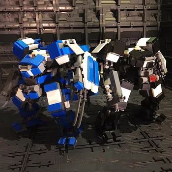 Aksiyon Figürü Yapı Taşları Oyuncak 13cm İnsanlı Mech Savaşçı Robotlar Model Oyuncaklar Çocuklar İçin Anime Asker Araya Tuğla Bebek MOC