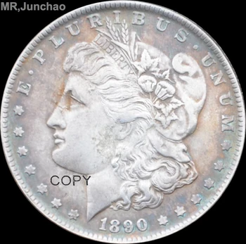 Amerika birleşik Devletleri 1890 90 % Gümüş Morgan Bir Dolar Kopya Paraları
