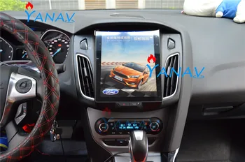 Android Tesla tarzı araba radyo multimedya oynatıcı-ford focus 2012-2018 için otomatik GPS navigasyon dvd oynatıcı dokunmatik dikey ekran
