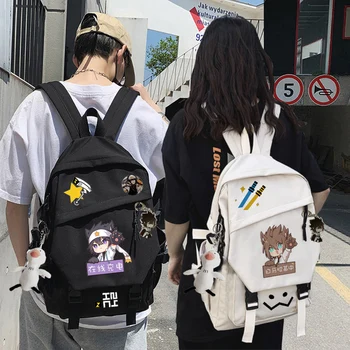 Anime Oyunu OTOMATİK Dünya Kral Merch Gri Kalie Limon Sırt Çantası okul çantası laptop çantası omuz çantası Unisex Moda okul sırt çantası