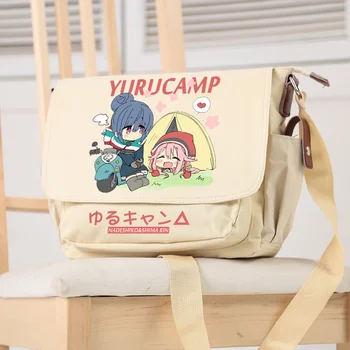 Anime Rahat Kamp Shima Rin Kagamihara Nadeshiko Cosplay Rahat Oxford askılı çanta Okul Çantası omuzdan askili çanta Öğrenci Hediye