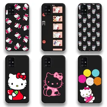 Anime hello kitty Telefon Kılıfı İçin Samsung Galaxy A52 A21S A02S A12 A31 A81 A10 A20E A30 A40 A50 A70 A80 A71 A51 5G