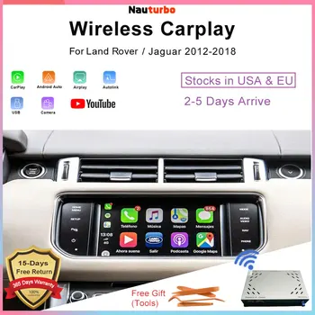 Apple için Kablosuz Carplay Land Rover / Jaguar / Range Rover / Evoque / Discovery Android Otomatik Aı Kutusu Multimedya USB Navigasyon DSP
