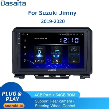 Araba Radyo 1 din Android 10 Suzuki Jimny için Multimedya 2019 2020 64G PX6 Carplay Android Otomatik Wifi Bluetooth 5.0 1280X720 HD IPS