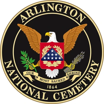 Arlington Ulusal Mezarlığı ETİKET Kalıp Kesim Araba Pencere Tampon Motosiklet Kask Gövde Tekne Dizüstü Araç Kutusu Vinil Çıkartması