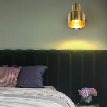 Avrupa Duvar Spot Aplik Aydınlatma Wandlamp Yatak Odası İçin E27 Ampul Otel Dekor İç aydınlatma armatürü Balkon Oturma led ışık
