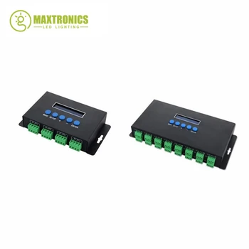 BC-204 BC-216 DC5V-24V Artnet Ethernet SPI/DMX piksel led ışık kontrolörü Çıkış 4 kanal 16 kanal 2811 2812 2801