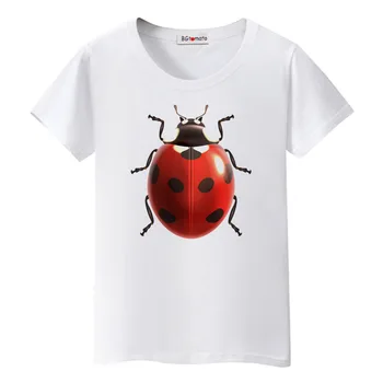 BGtomato 3D uğur böceği tshirt yaz güzel 3D tops Sıcak satış yaratıcı t-shirt kadın Ucuz satış marka yeni gömlek