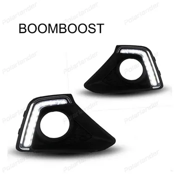 BOOMBOOST 1 çift otomobil parçaları 12 V su geçirmez Araba styling ıçin H / yundai I10 2013-2015 10LED daytiime koşu ışıkları