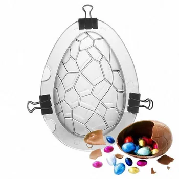 BPA Ücretsiz Plastik 3D dinozor yumurtaları Şekli Çikolata Kalıp Sabun Formu Şeker Çubuğu Kek Dekorasyon Kalıpları DIY El Yapımı Pişirme Araçları