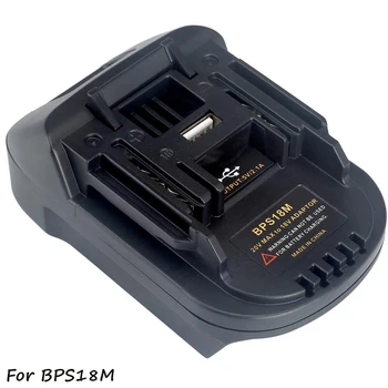 BPS18M Pil Adaptörü için Siyah Katlı 20V Lityum Porter Kablo 20V Lityum makita pili BL1830 BL1840 18V Piller