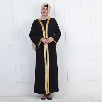 Bayram Arap Müslüman Gevşek Hırka Elbise Abayas İslam Açık Kimono Kaftanlar Türkiye Malezya Bayan Zarif Elbiseler Femme Djellaba