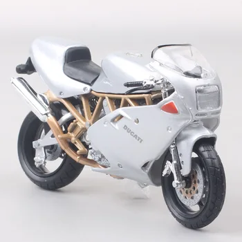 Bburago 1/18 Ölçekli Klasik Küçük Ducati 900 Superlight moto rcycle Modeli Diecast Oyuncak Araçlar Spor moto Bisiklet Koleksiyonu İçin Çocuklar
