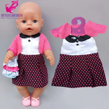 Bebek Elbise 43cm Bebek Bebek Elbise Retro Mahkemesi Siyah Elbise 18 İnç Kız Bebek Prenses Elbise Oyuncak Giyim