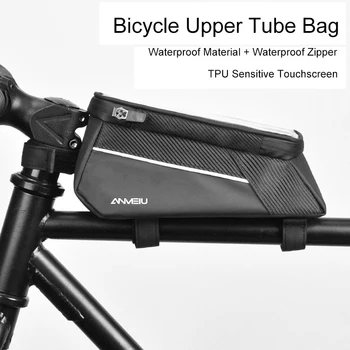 Bisiklet Çantası Sert Kabuk Ön Kiriş Cep Telefonu dokunmatik ekran koruyucu Braketi Çantası MTB Üst Tüp Eyer Çantası Bisiklet Aksesuarları