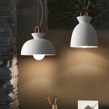 Bobin asma tavan ışığı Vintage Restoran Amerikan LED iskandinav tasarım lamba Cafe Demir çatı Oturma Odası e27 kolye ışık