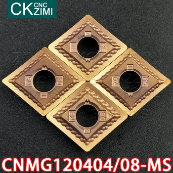 CNMG120404-MS BP1125 CNMG120408-MS BP1125 Karbür Uçlar Dış Torna Araçları CNC Metal Torna Araçları CNMG paslanmaz çelik