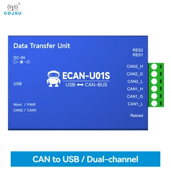 COJXU CAN USB CAN2. 0 Dönüştürücü Hata Ayıklayıcı ECAN-U01S Otobüs Analizörü USB2. 0 CAN-BUS Çift Yönlü 2 Yönlü Telsiz Taşınabilir Röle