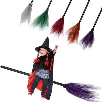 Cadılar bayramı Partisi Cadı Süpürge Çocuklar Plastik Cosplay Uçan Süpürge Sahne Masquerade Cadılar Bayramı Cosplay Kostüm Aksesuarları