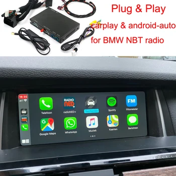 CarPlay Kablosuz ıOS BMW X5 M E70 F85 X6 M E71 F86 Z4 E89 NBT ID4 Tarzı 2013-2016 Android Otomatik AirPlay