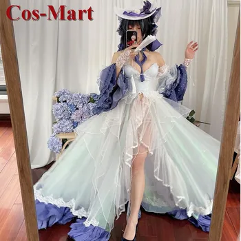 Cos-Mart Oyunu Azur Lane Cheshire Cosplay Kostüm Tatlı Muhteşem Resmi Elbise Aktivite Parti Rol Oynamak Giyim Ismarlama