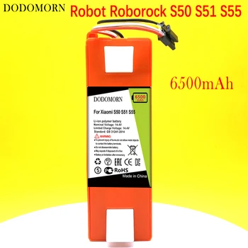 DODOMORN Pil Xiaomi Robot Roborock S50 S51 S55 T4 T6 Akıllı Telefon / Akıllı Cep telefonu Yüksek Kalite + Takip Numarası