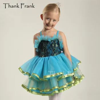 Dantel Kaşkorse Bale Tutu Elbise Kız Yetişkin Fırfır Yaka dans kostümü Teşekkür Frank C407