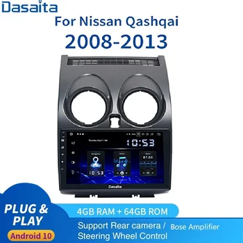 Dasaita Nissan Qashqai için Multimedya j10 j11 2008 2009 2010 2011 2012 2013 PX6 9 