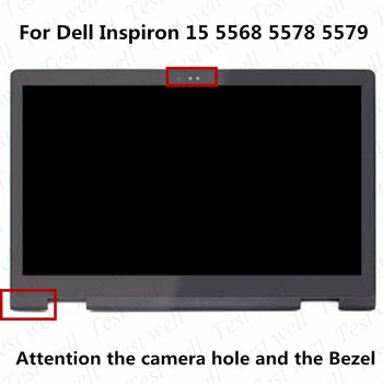Dell Inspiron 15 5568 5578 5579 Için ıyi test P58F P58F001 LCD Ekran Dokunmatik Cam Sayısallaştırıcı Paneli Meclisi B156HAB01.0