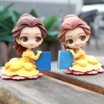 Disney Güzellik ve Beast Belle Prenses 9cm Aksiyon Figürü oyuncak bebekler çocuk Odası Dekorasyon Kek Topper Çocuklar İçin Hediyeler