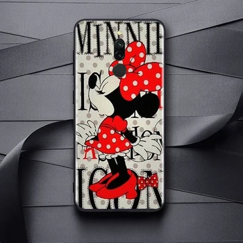 Disney Mickey Mouse Xiaomi Redmi İçin Mat Siyah Kapak Silikon TPU Yumuşak Kılıflar arka kapak Redmi 8A 8 Carcasa Coque
