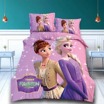 Disney Nevresim Takımları nevresim takımı Dondurulmuş Elsa Rapunzel Prenses Kız Erkek Tek e n e n e n e n e n e n e n e n e n e Nevresim Takımı Yastık Kılıfı 0.9 m-1.2 m Yatak