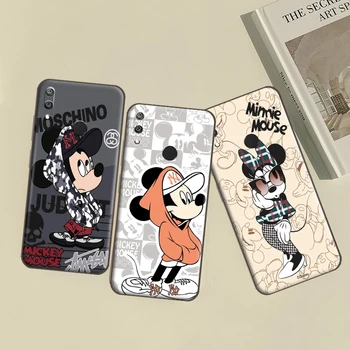 Disney Pop Mickey Mouse İçin Silikon Kapak TPU Silikon Yumuşak arka kapak telefon kılıfı İçin Huawei Y9 Başbakan Y7 Y7P Durumda Yumuşak