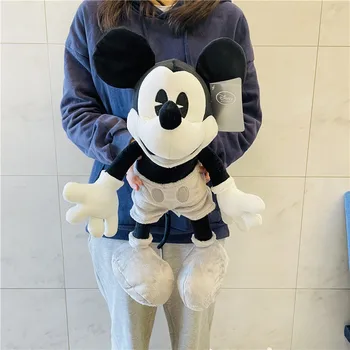 Disney Çizgi Film Karakterleri Mickey Mouseretro Klasik Siyah Beyaz Güzel Mickey Peluş Doldurulmuş Bebek çocuk Odası Dekorasyon Hediye