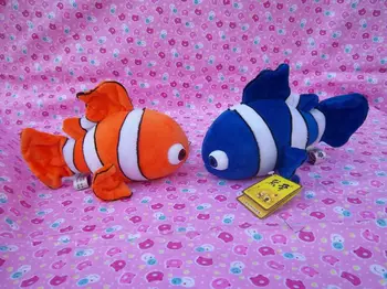 Doldurulmuş hayvan deniz dünya 24 cm mavi ve turuncu Palyaço Balığı peluş oyuncak bebek yüksek kaliteli hediye mevcut w1146