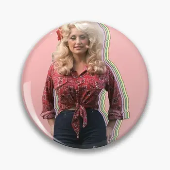 Dolly Parton Özelleştirilebilir Yumuşak Düğme Pin Yaka Pin Sevgilisi Broş Hediye Kadınlar Yaratıcı Sevimli Karikatür Metal Komik Dekor Elbise