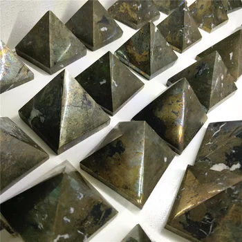 Doğal Pirit Kuvars Oyma Mısır Piramit Süs Taş Ürünleri Mineral Kayalar Dekoratif Kristal Zenginlik Tanrısı Mücevher Toplama