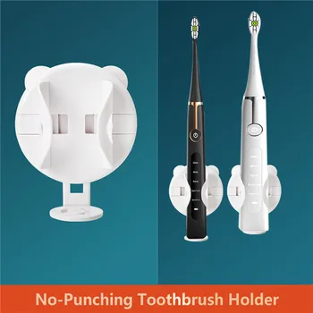 Duvara Monte Elektrikli Diş Fırçası Tutucular Otomatik ayar Yaratıcı Standı Evrensel Fırçalar Banyo Organizatör Beyaz