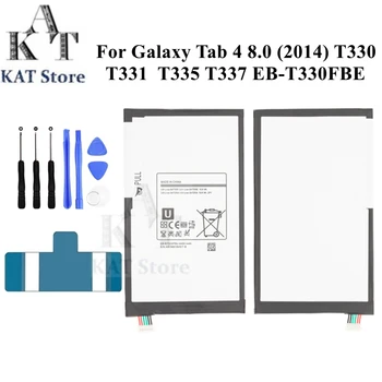 EB-T330FBE 4450mAh tablet bataryası Samsung Galaxy Tab 4 8.0 İçin T330 T331 T335 SM-T330 SM-T331 T337 Yedek Parça Değiştirme