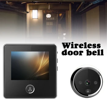 Elektrikli Kapı Zili 3.0 İnç LCD Ekran Gece Görüş Kayıt Uzun Süre Peepholes Kapılar için DJA88